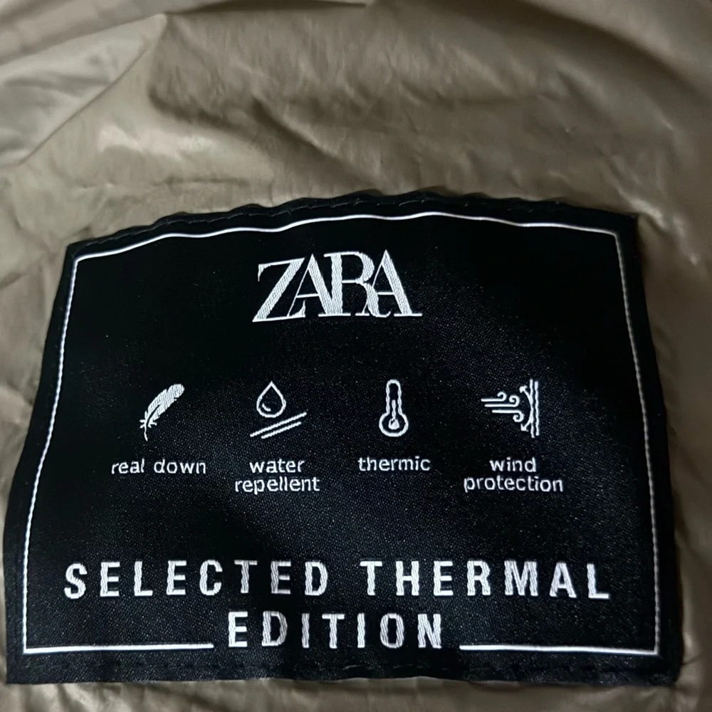 EUC Zara Down Filled Selected Thermal Edition Winter Puffer Zip Coat - Picture 8 of 11